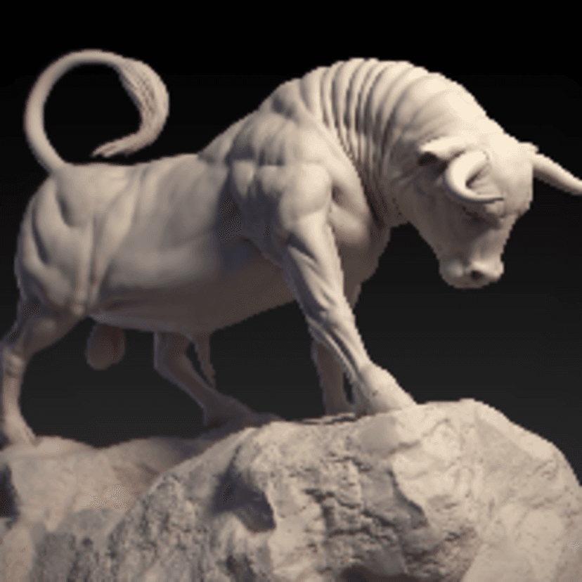 Bull 3D print...