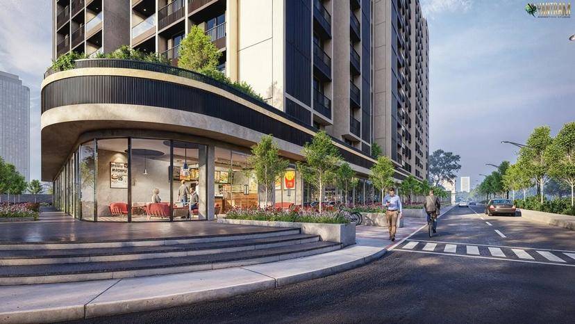 Stunning High-Rise Building Exterior Renderings: Elevating Dallas Skyline with Expert Design Services