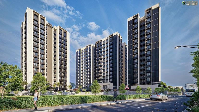 Surat's Future Skyline: Cutting-Edge Rendering Services for High-Rise Exteriors in Gujarat