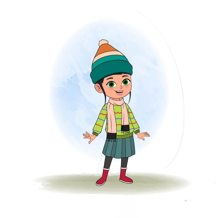 A cute girl i...