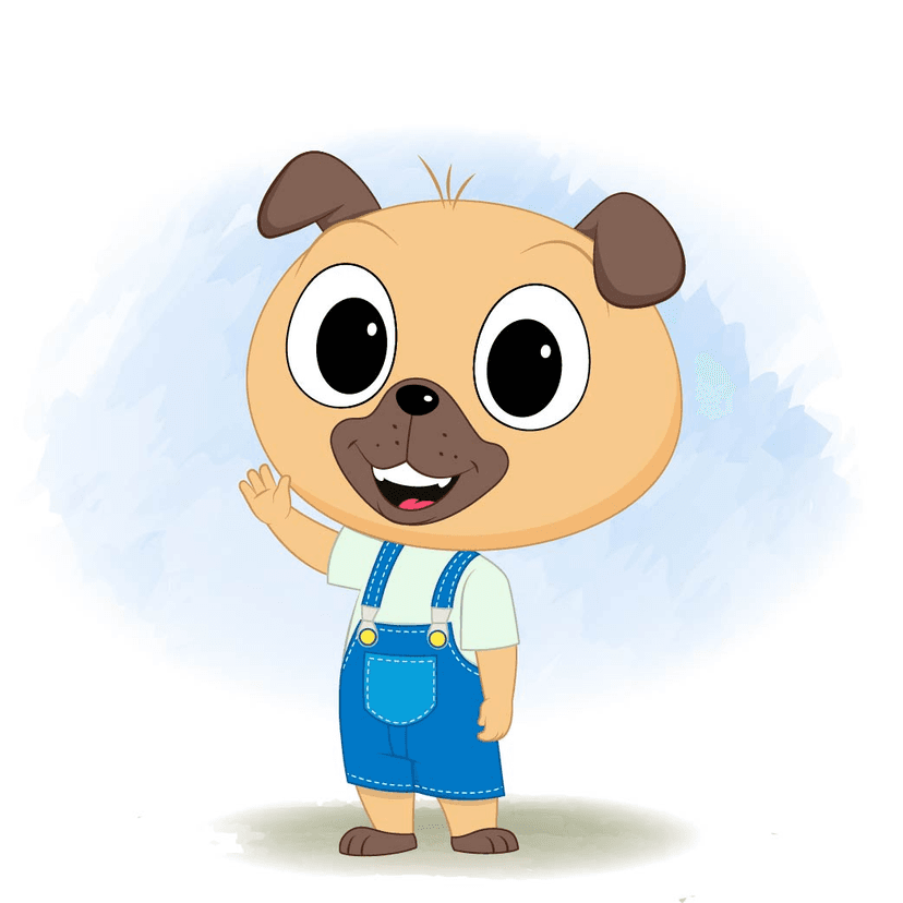 A little dog ...