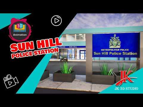 Sun Hill Police Station – Full 3D Interior & Exterior Model (2 Floors, V-Ray 7, Multiple Formats)